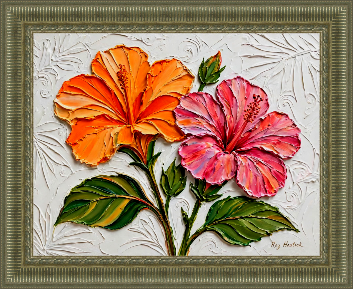 Santa Fe Marketplace Vibrant Island Petals – 12″X12″ – CANVAS PRINT – Product Image: Vibrant Island Petals – 12″X12″ – CANVAS PRINT –