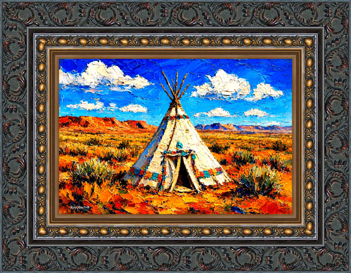 Santa Fe Marketplace Ghost Ranch Sky Shelter -12″X12″ – Canvas Print- Product Image: Ghost Ranch Sky Shelter -12″X12″ – Canvas Print-