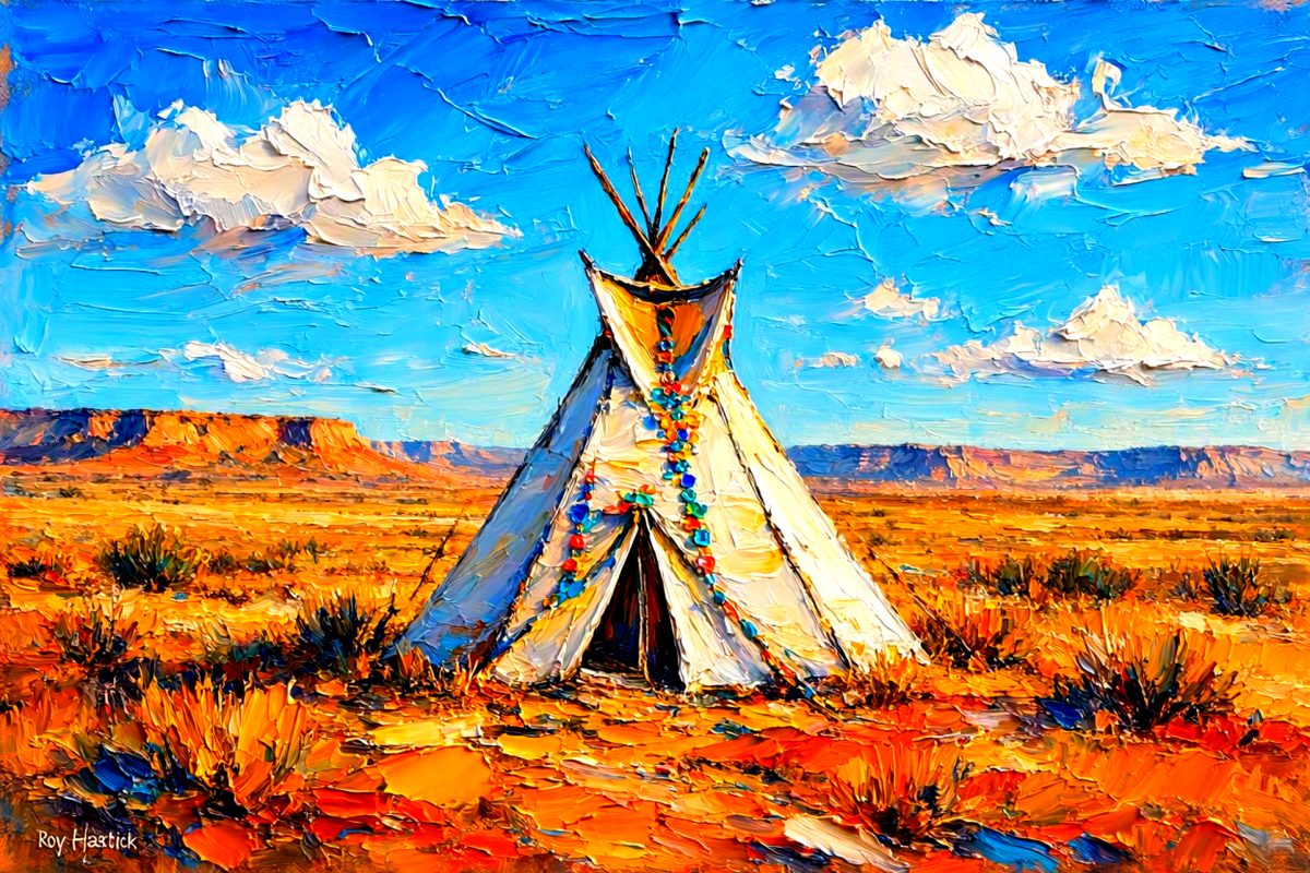 Santa Fe Marketplace Ghost Ranch Sky Dwelling – 12″X12″ Canvas Print – Product Image: Ghost Ranch Sky Dwelling – 12″X12″ Canvas Print –