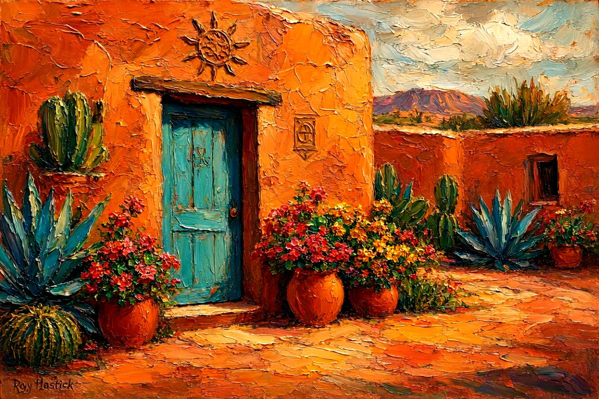 Santa Fe Marketplace Santa Fe Sun Door -12″X12″ Canvas Print – Product Image: Santa Fe Sun Door -12″X12″ Canvas Print –
