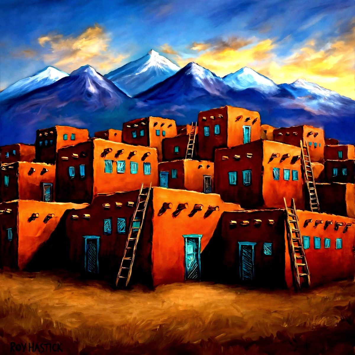 Santa Fe Marketplace Taos Glow 18″X18″ – CANVAS PRINT Product Image: Taos Glow 18″X18″ – CANVAS PRINT