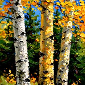 Santa Fe Marketplace Birch Series v3 18″X18″ -Canvas Print- Product Image: Birch Series v3 18″X18″ -Canvas Print-