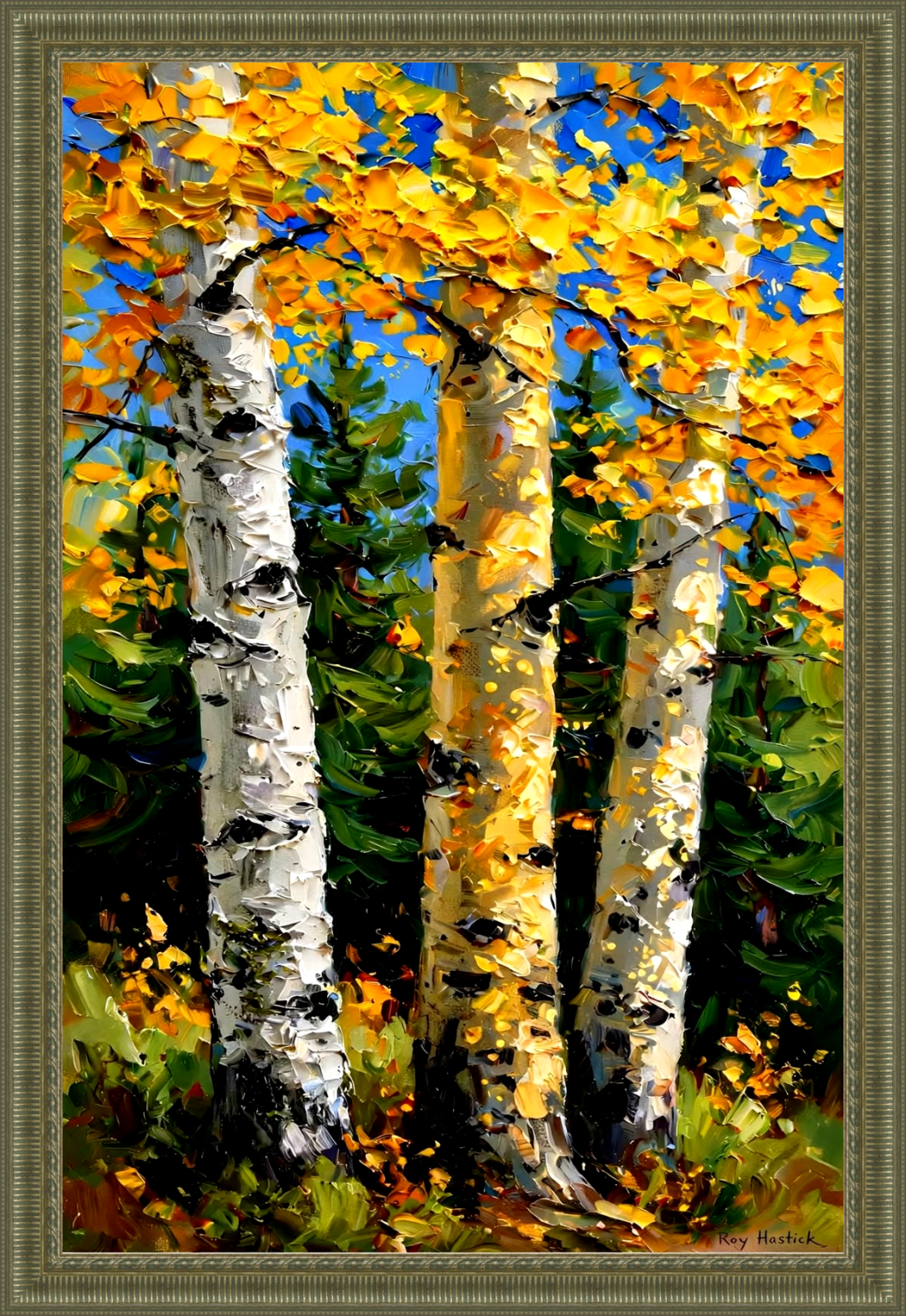Santa Fe Marketplace Birch Series v3 18″X18″ -Canvas Print- Product Image: Birch Series v3 18″X18″ -Canvas Print-