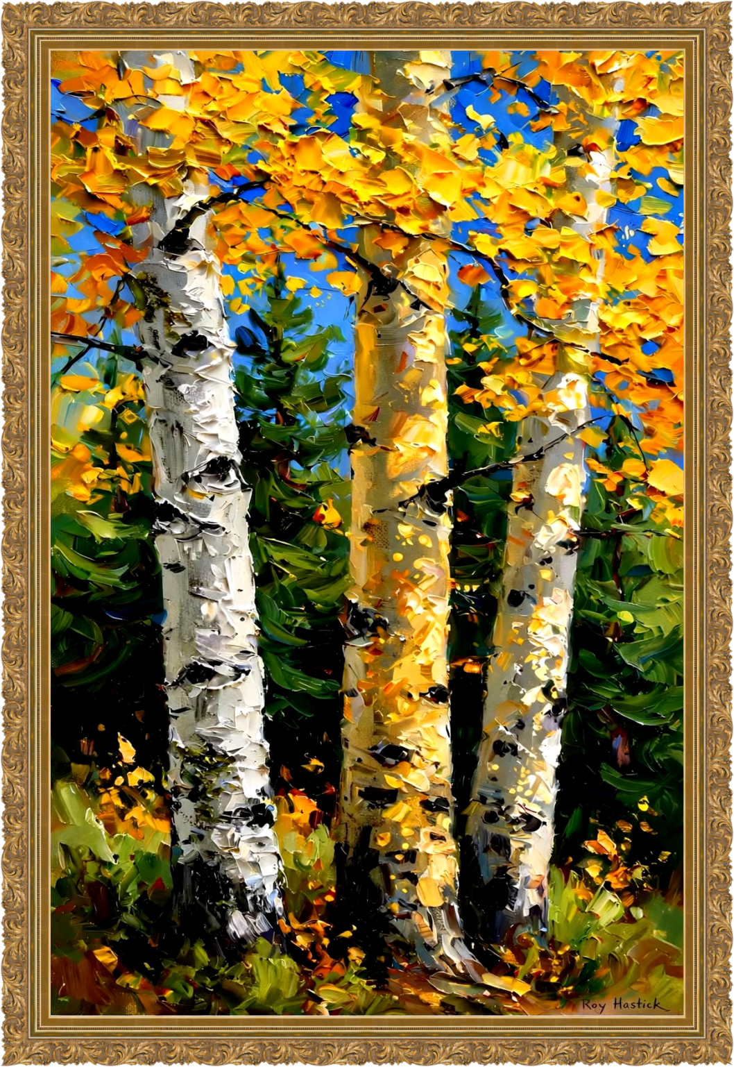 Santa Fe Marketplace Birch Series v3 18″X18″ -Canvas Print- Product Image: Birch Series v3 18″X18″ -Canvas Print-