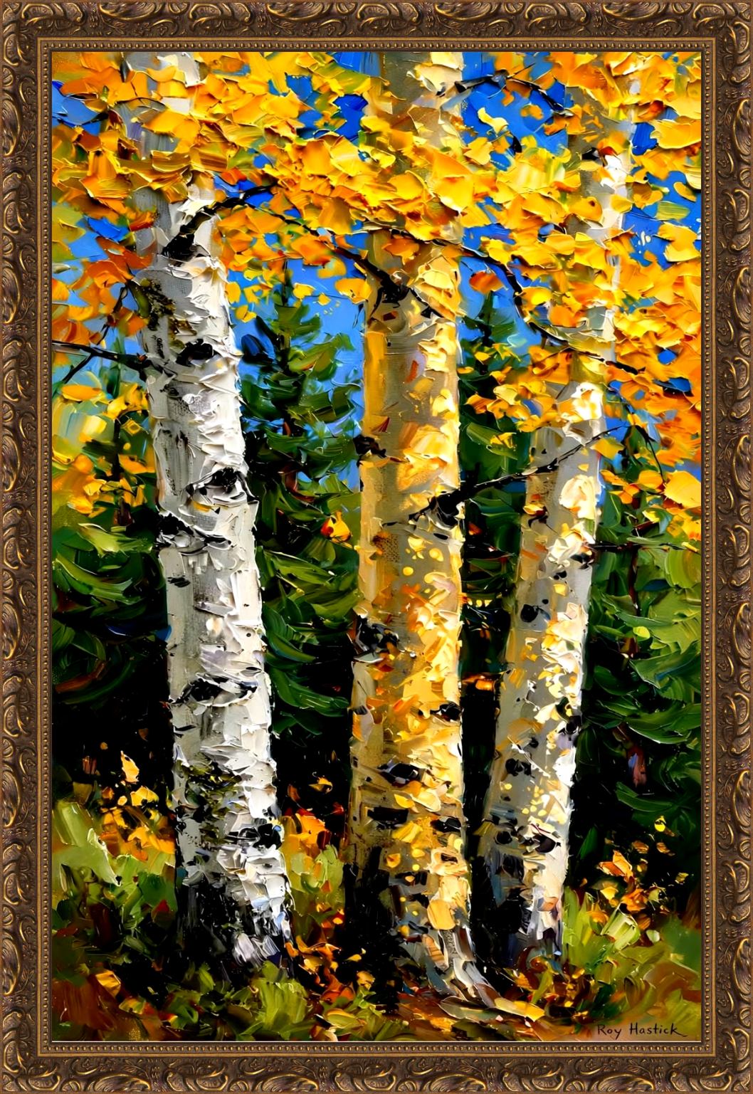Santa Fe Marketplace Birch Series v3 18″X18″ -Canvas Print- Product Image: Birch Series v3 18″X18″ -Canvas Print-