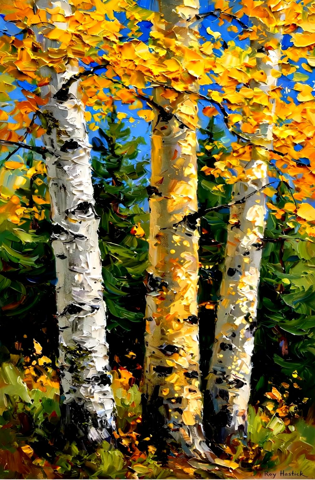 Santa Fe Marketplace Birch Series v3 18″X18″ -Canvas Print- Product Image: Birch Series v3 18″X18″ -Canvas Print-